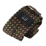 Dunhill woven silk tie in a gasket pattern