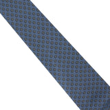 Dunhill mulberry silk tie in a hexbolt pattern