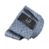 Dunhill mulberry silk tie in a hexbolt pattern