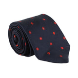 Dunhill silk tie in a monogram pattern