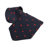 Dunhill silk tie in a monogram pattern