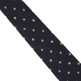 Dunhill silk tie in a monogram pattern