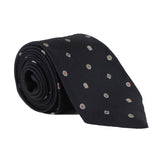 Dunhill silk tie in a monogram pattern