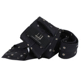 Dunhill silk tie in a monogram pattern