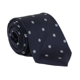 Dunhill silk tie in a monogram pattern