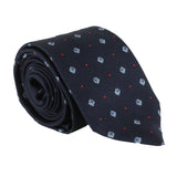 Dunhill silk tie in a cufflink pattern