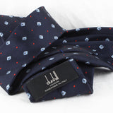 Dunhill silk tie in a cufflink pattern