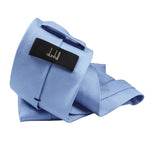 Dunhill herringbone patterned silk tie