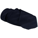Dunhill textured woven pattern silk tie in dark navy blue