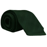 Dunhill textured woven pattern silk tie in a dark emerald green