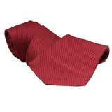 Dunhill luxurious mulberry silk tie in a small engine turn pattern