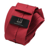 Dunhill luxurious mulberry silk tie in a small engine turn pattern