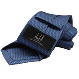 Dunhill luxurious mulberry silk tie in a small engine turn pattern