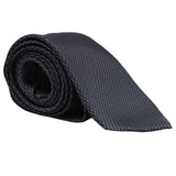 Dunhill luxurious mulberry silk tie in a small engine turn pattern