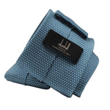 Dunhill luxurious mulberry silk tie in a small engine turn pattern