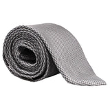 Dunhill luxurious mulberry silk tie in a small engine turn pattern