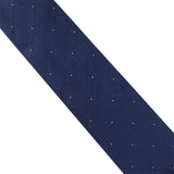 Dunhill woven twill tie in a fine dot pattern