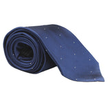 Dunhill woven twill tie in a fine dot pattern