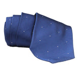 Dunhill woven twill tie in a fine dot pattern