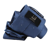 Dunhill woven twill tie in a fine dot pattern