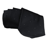 Dunhill woven twill tie in a fine dot pattern