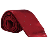 Dunhill woven twill tie in a fine double dot pattern