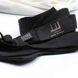 Dunhill bow tie in matt black silk