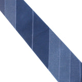 Dunhill woven wool and silk blend tie in a regimental stripe pattern