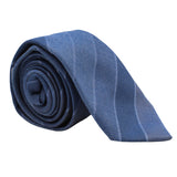 Dunhill woven wool and silk blend tie in a regimental stripe pattern