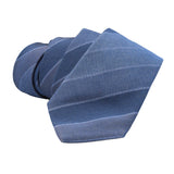 Dunhill woven wool and silk blend tie in a regimental stripe pattern