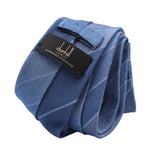 Dunhill woven wool and silk blend tie in a regimental stripe pattern