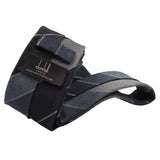 Dunhill luxurious wool and silk blend multi-tonal striped tie