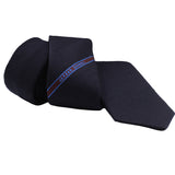Dunhill herringbone woven pattern wool tie with selvedge detailing in blue and claret.&nbsp;