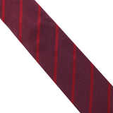 Dunhill subtle repeated d patterned striped silk tie
