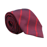 Dunhill subtle repeated d patterned striped silk tie