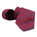 Dunhill subtle repeated d patterned striped silk tie
