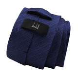 Dunhill woven silk tie in subtle monochrome tyre tread pattern