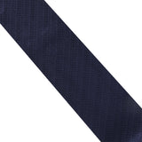 Dunhill woven silk tie in subtle monochrome tyre tread pattern