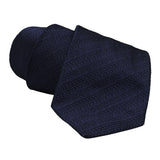 Dunhill woven silk tie in subtle monochrome tyre tread pattern