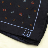 Dunhill silk pocket square with hand rolled edges