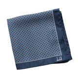 Dunhill mulberry silk pocket square with hand rolled edges