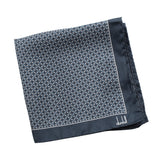 Dunhill mulberry silk pocket square with hand rolled edges
