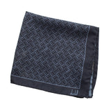Dunhill mulberry silk pocket square in a repeat long-tail&nbsp;logo