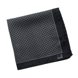 Dunhill mulberry silk pocket square with hand rolled edges