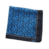 Dunhill Duke Lock patterned mulberry silk pocket square