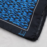 Dunhill Duke Lock patterned mulberry silk pocket square