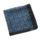 Dunhill Duke Lock patterned mulberry silk pocket square