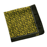 Dunhill Duke Lock patterned mulberry silk pocket square