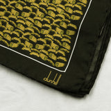 Dunhill Duke Lock patterned mulberry silk pocket square