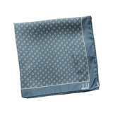 Dunhill mulberry silk pocket square in a hexbolt pattern